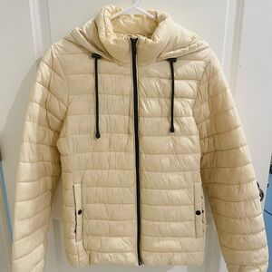 Women’s Cream Puffer Jacket